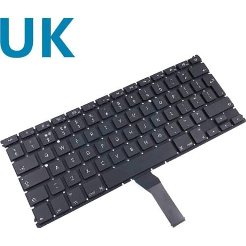 New for Apple Macbook Air 13" A1369 A1466 UK English Keyboard with Backlight Backlight 2011 2012 2013 2014 2015 2017 Years