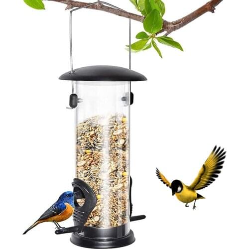 Birds Feeder Hanging Portable Birds Food Dispenser Birds Accessoires for Outdoor Patio Garden MUMR999