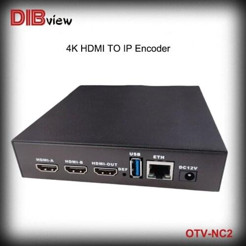 OTV-NC2 NDI|HX H.265 4K HD MI Video ENCODER Decoder with USB Video Recording Streaming Media SRT facebook youtube RTSP encoder