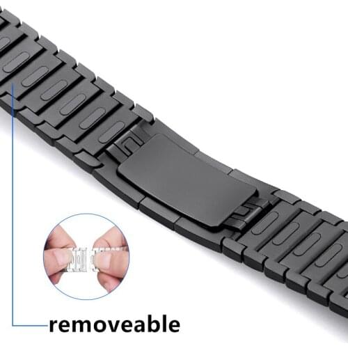 For apple watch series 6 SE 5 4 3 2 1 iwatch band 38mm 42mm stainless steel Business strap correa for apple watch 44mm 40mm
