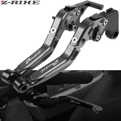 Motorbike Handbrake Motorcycle Accessories Folding Extendable Brake Clutch Levers for SUZUKI GSF 1250 BANDIT GSF1250 2007-2015