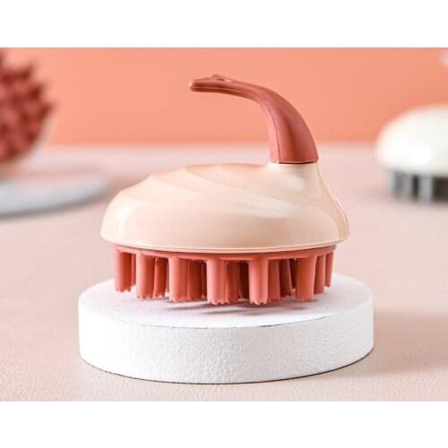 Silicone Head Body Scalp Massage Brush Care Tool Dry Wet Comb Shampoo Hair Washing Comb Shower Bath Spa Slimming Brush