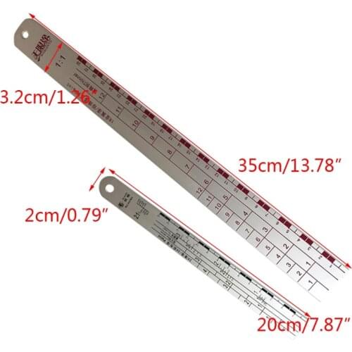 Standard Paint Ruler Paint Mixing Tool Corrosion-resistant Thickening Paint Ruler Strong Durable Car Paint Ruler