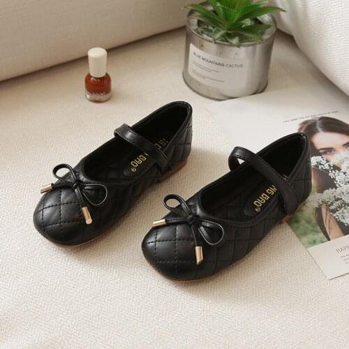 Children Flat Shoes Girls Flowers Fashion Leathers Princess Shoes Ballerina Performance Shoes For Kids Wedding Party Dress Shoe