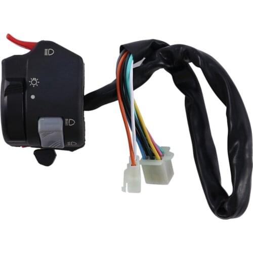 22mm Handlebar Control Switch Button Motorcycle Headlight Fog Light Turn Signal Universal 7/8inch Handlebar