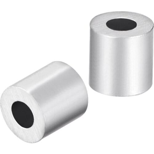 Uxcell 30Pcs M1.2 Aluminum Sleeve Single Tube Crimp 1.2mm(4/64 In) Steel Wire Rope Button Stop Clips Cable Ferrules Tools