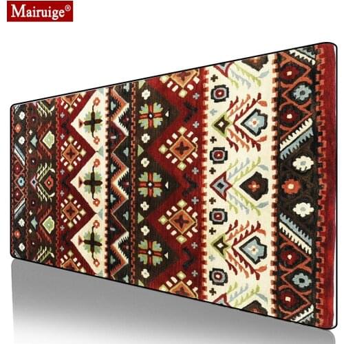 Vintage Persian Rug Mouse Pad XXL Moroccan Carpet Gamer Desk Mat Large Keyboard Pad Gaming MousePad 90x40cm/80x30cm Bohemian
