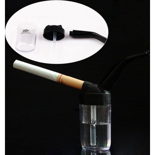 Water Pipe Circulating Mini Hookah Curved Pipe Filter Pocket Curved Filter Water Pipe for Mens Cigarette Holder Smoking Tools