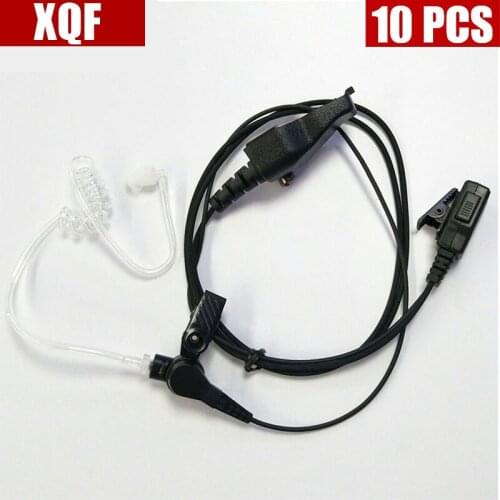 10PCS Acoustic Air Tube Earpiece Headset Mic PTT for Kenwood Portable Two Way Radio TK-280 TK-285 TK-290 TK-380 TK-385 TK-390