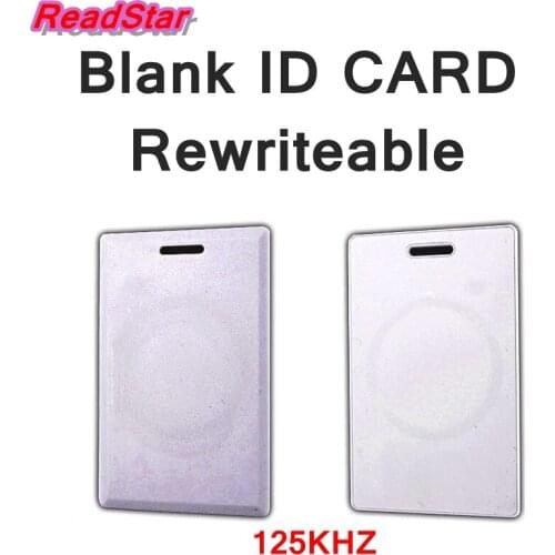 10PCS/LOT rewriteable ID Blank card EM4XX ID blank card 125KHZ Entrance guard / Fitness center/parking /elevator card