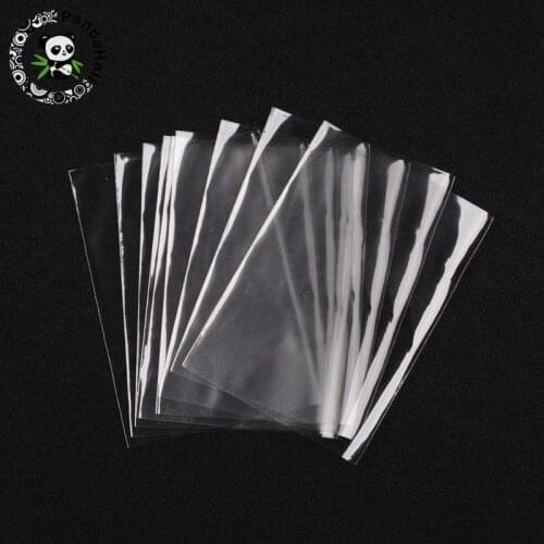 1000pcs OPP Cellophane Bags Rectangle Clear Pouches for Jewelry Packaging 10x6cm,10x7cm,12x6cm,15x10cm