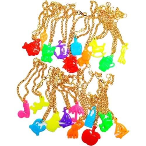 12-20x Metal String Bracelet With Plastic Funny Animal Figure Girls Fashion Birthday Party Favors Pinata Bag Gift Prize Carnival