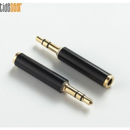 3.5mm Microphone Adapters Stereo 3 Pole Male to 4 Pole Female Audio Adapter Converter Connector