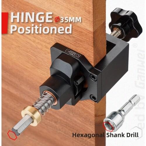 Ganwei 35mm Adjustable Hinge Hole Locator Woodworking Opener