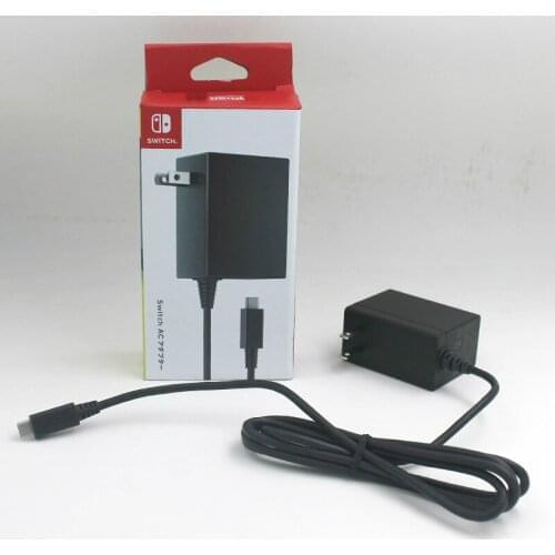 5pcs Original NS Switch AC adapter US EU Plug Wall Home Travel Charger Power Supply for Nintend Switch Game Console