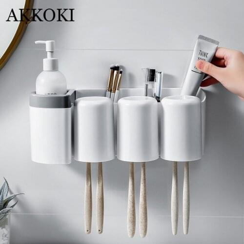 AKKOKI Wall Mounted Toothbrush Holders