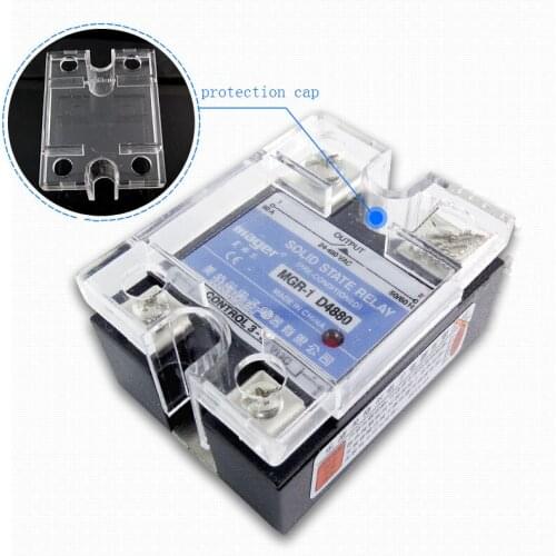 Free shipping 2pc 80A Industrial use Mager SSR MGR-1 D4880 DC-AC Normally ope Single phase solid state relay 80A Quality D4880