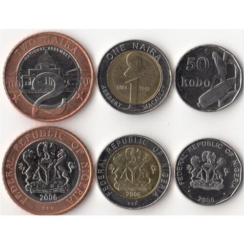Nigeria 3 Set coins Africa Original coin Collectible edition real Rare Commemorative Random year
