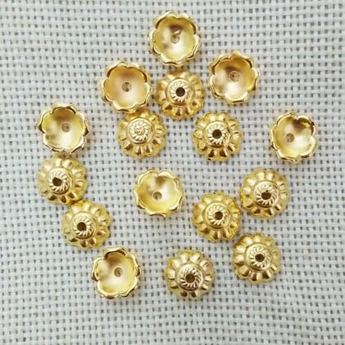 Tassel caps charms findings component flower Beads crimp End Caps spacer Textured Dangle Clasps Filigree component craft kolye