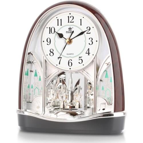 POWER Brand New Silent Stopwatch Movement Table Clock 360 Degree Bidirectional Swivel Pendulum Desktop Clock livingroom bedroom