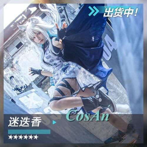 New Arrival Hot Game Arknights Rosmontis Cosplay Costume Fashion Digital Printed Dress Female Halloween Party Role Play Clothing