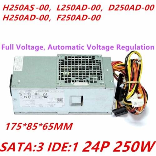New PSU For Dell 390 790 990 3010 7010 9010DT Power Supply H250AS-00 L250AD-00 D250AD/F250AD-00 D250PD-00 AC250ES-00 TFX0250D5W