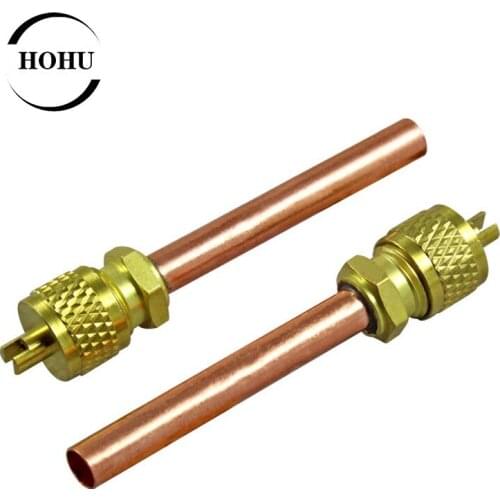 2Pcs New refrigerator check valve refueling head 62mm quick connector refrigerant filling valve refrigeration accessories