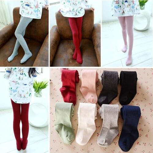 Solid Color Baby Girls Leggings Children Pantyhose Girls Ballet Dance Pants Leg Warmers hose Kids Trousers Pantynose 220 Pins