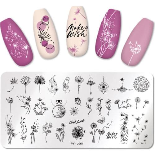 PICT YOU Nail Stamping Plates Wacky Characters Pattern Nail Art Plate Stencil Line Pictures Christmas Theme Image Plates Mold
