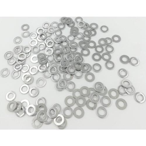 100pcs M5 304 Stainless Steel Flat Washer Plain Washer Flat gasket