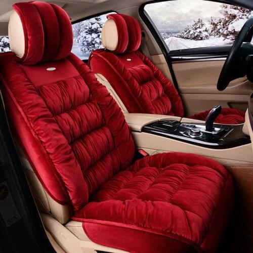 3D Fully Enclosed Short Plush Seat Cover Seat Mat Cushion For Ford Edge Escape Kuga Fusion Mondeo Ecosport Explorer Focus Fiesta