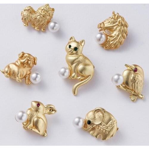 Rinhoo Newest Cute Brooch Animal Backpack Hat Cartoon Women Pins Lovely Bird Cat Dog Elephant Rabbit Horse Creative Collar Badge