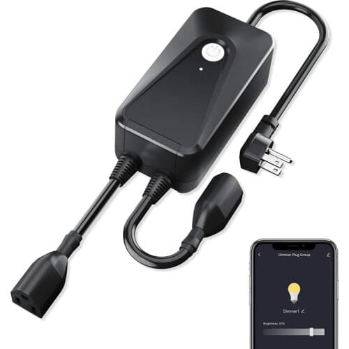 Wifi Smart Dimming Socket Wireless Outdoor Smart Plug for LED Bulb Light String Support Bluetooth Works with Alexa Google Home