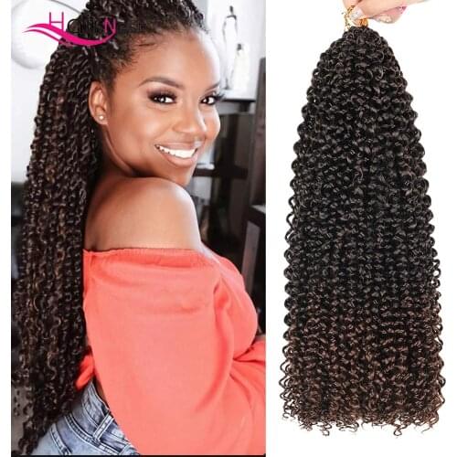 Hair Nest 18inch Passion Twist Hair Pre-Twisted Passion Twists Crochet Braids Pre-Looped Synthetic Braiding Hair Extensions