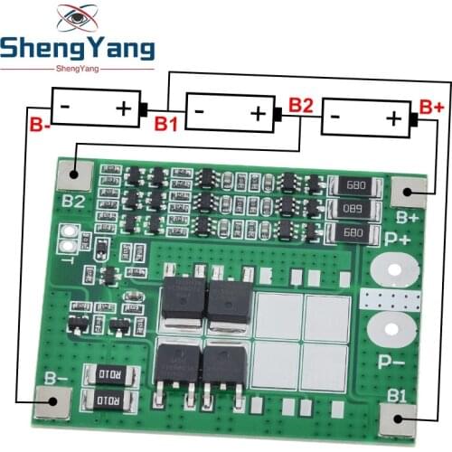 3S 15A 11.1V 12V 12.6V Lithium Battery Protection Board Charger Protect Module Balance 18650 Li-ion Lipo Cell Pack bms pcm good