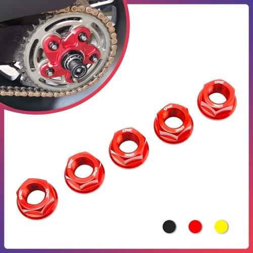 Motorcycle Rear Sprocket Cover Nuts M10*1.0 For Ducati Streetfighter 848 Panigale 899 959 848 EVO