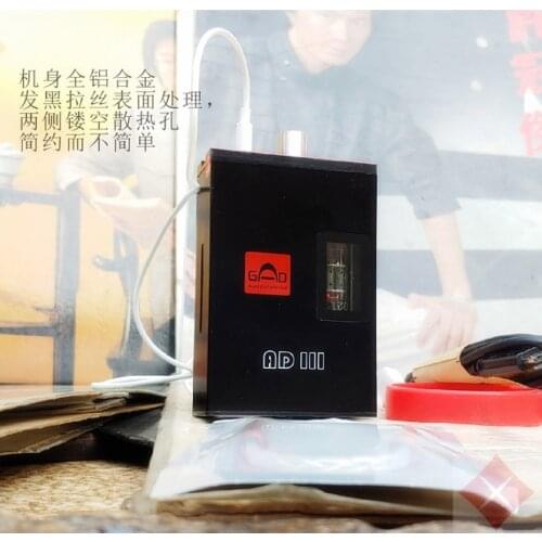 ZiShan AD3 AD III OCL Portable Op amp Bbile 6021 Tube HiFi Class A For Earphone Headphone HD650 HD600