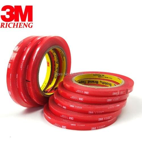 1Roll 8MMx3M Meters Clear 3M VHB 4910 Heavy Duty Double Sided Adhesive Acrylic Foam Free Shipping
