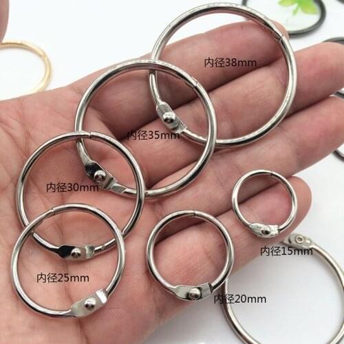 10 Pieces / Batch Of 38mm Inner Diameter Metal Spring Door O Ring Can Be Opened Key Ring For Pocket Accessories