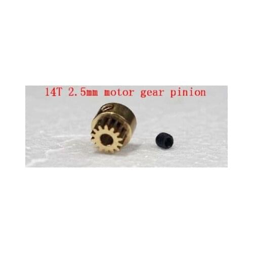 2.5mm shaft motor gear pinion 14T f T-rex 250 2.5 mm