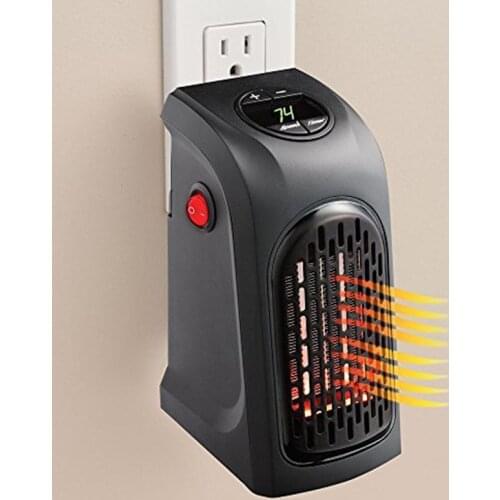 220V Alloet 400W Electric Heater Mini Fan Heater Desktop Household Wall Heater Stove Radiator Warmer Machine for Winter