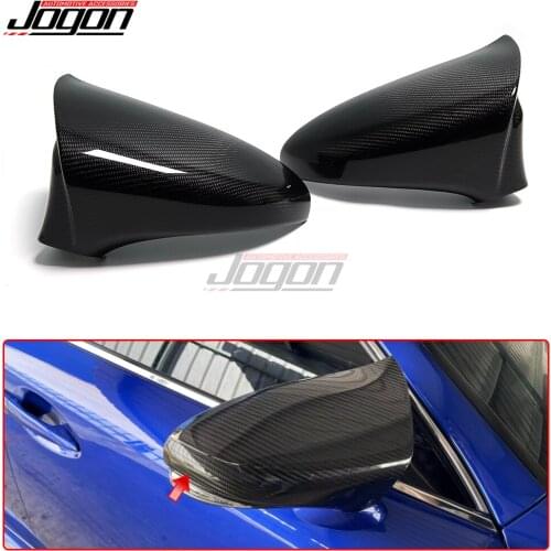 Real Carbon Fiber Car Side Mirror Caps Cover For Lexus IS ES RC CT IS200 IS250 IS300 RC200 RC300 RC F Sport 2014-2018 CT200h