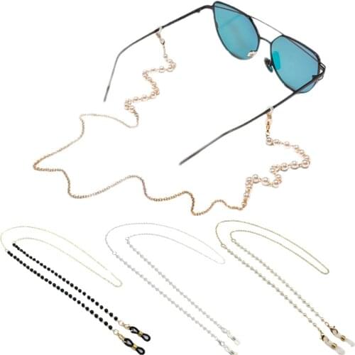 Fashion Pearl Eyeglass Chain for Women Anti-lost Mask Glasses Lanyard Holder Strap Eyewear Glasses Chains