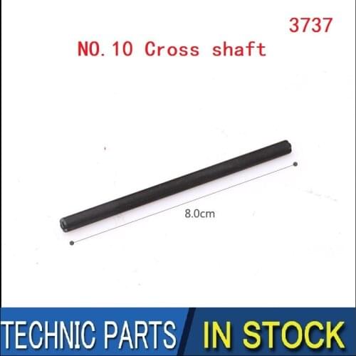 DIY MOC Compatible with NO.3737 Technology Building Block Parts 1X10 Cross Shaft Connector Cross Axle 10M