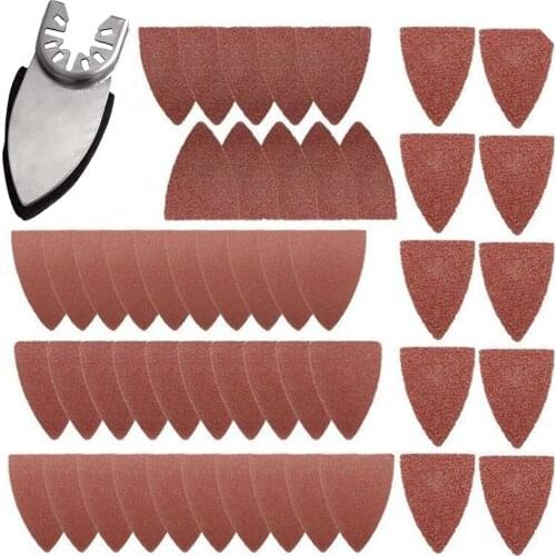 Power Tool Multifunctional Polishing Oscillating Multitools Paper Pads Woodworking Finger Sanding Sheets Sand Disc Kit Home