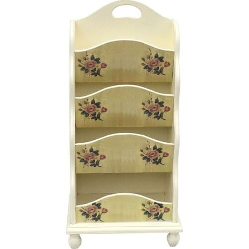 European Rural Newspaper Stand Be Born Four Layers Of Solid Wood Magazine Woodiness Magazine Rack