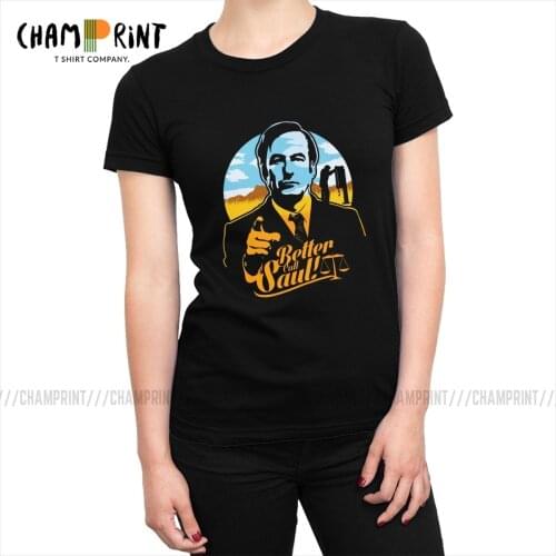 Better Call Saul Breaking Bad Walter White Womens T Shirts Tee Shirt Tops Tumblr T-shirt for Female Streetwear Clothing Graphic