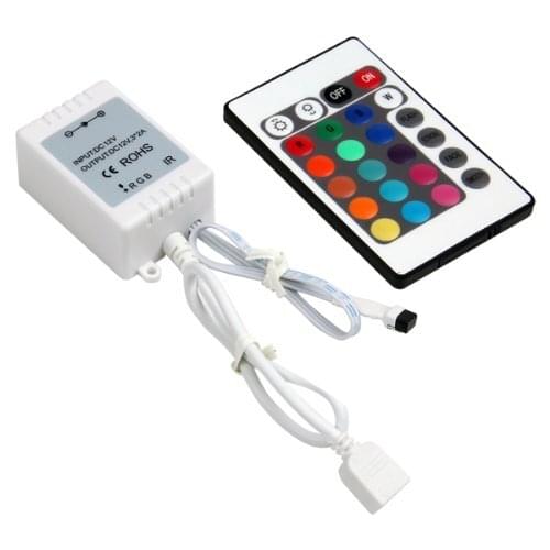 IR Box Remote Controller 24 Keys for RGB LED Light Strip
