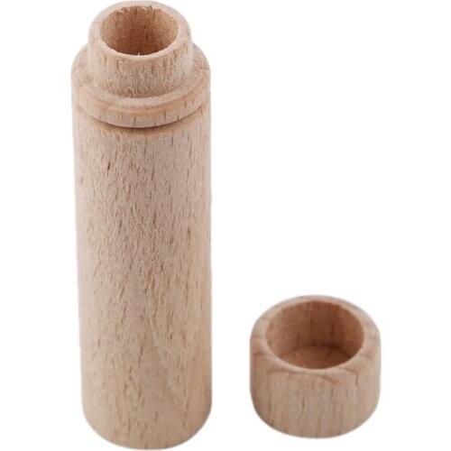 DIY Sewing Handmade Tool Needles Storage Wooden Tube Knitting Needle Cylinder Accessories Storage Holder Home