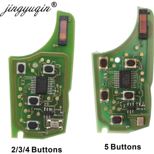 Jingyuqin Car Remote Key Circuit Board Electronic for Chevrolet Malibu Cruze Aveo Spark Sail Opel/Vauxhall 2/3/4 BTN 315/433MHz